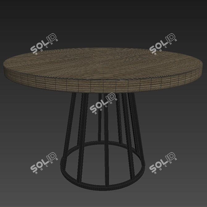 Elegant Modrest Carlton Dining Set 3D model image 3