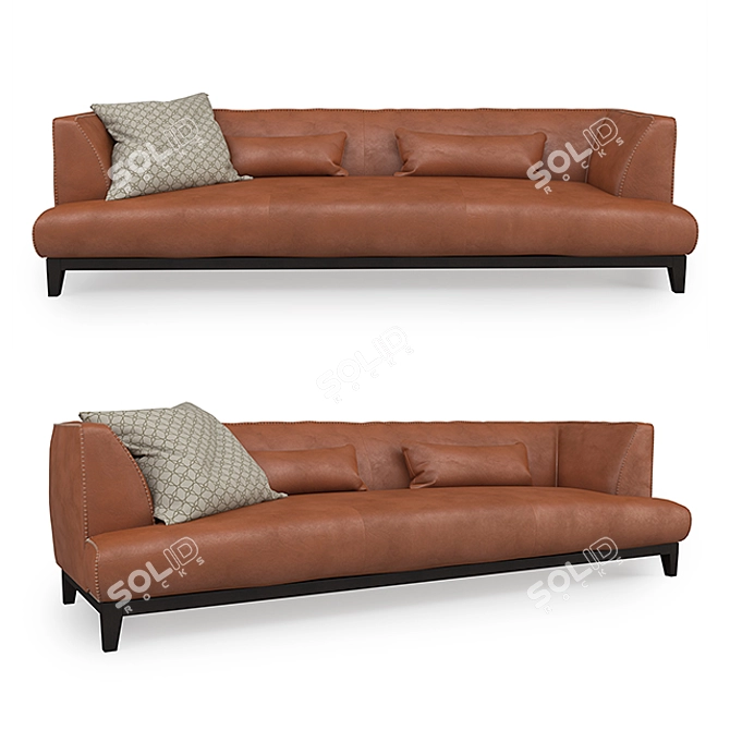 Borzalino: Luxury Russian Made Sofa 3D model image 1