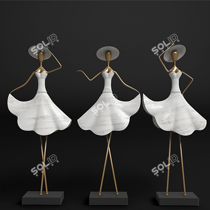 Elegant Dancer's Dream 3D model image 1