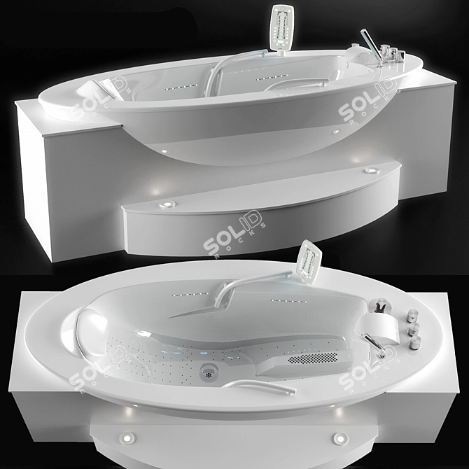 Sanospa Klafs: Luxurious Hot Tub 3D model image 1