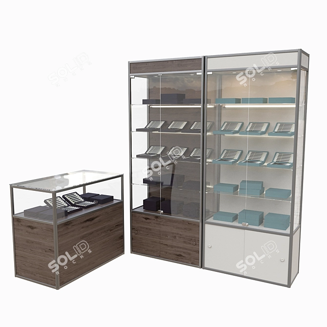 Display Cabinet 3D model image 1