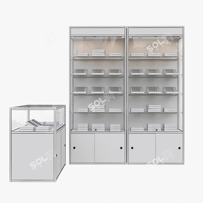 Display Cabinet 3D model image 3