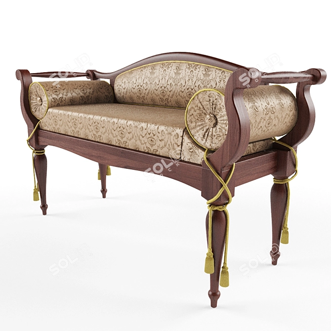 Elegant Florence-3 Banquette by KAVELIO 3D model image 1