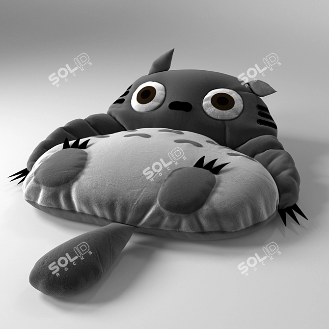 Cozy Totoro Bed 3D model image 1