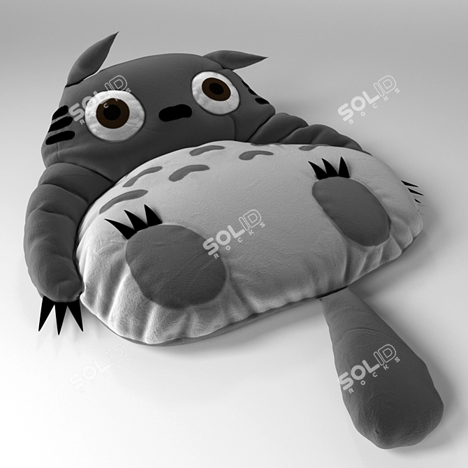 Cozy Totoro Bed 3D model image 2