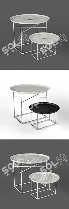 B&B Italia Fat-Fat Small Tables: Sleek and Versatile Furniture 3D model image 3