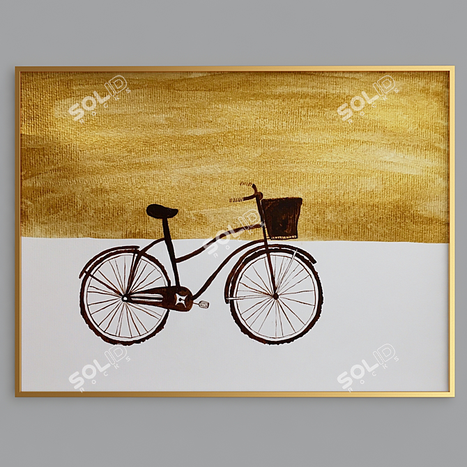 Automotive Masterpieces: Ship, Bike & Car Paintings 3D model image 3