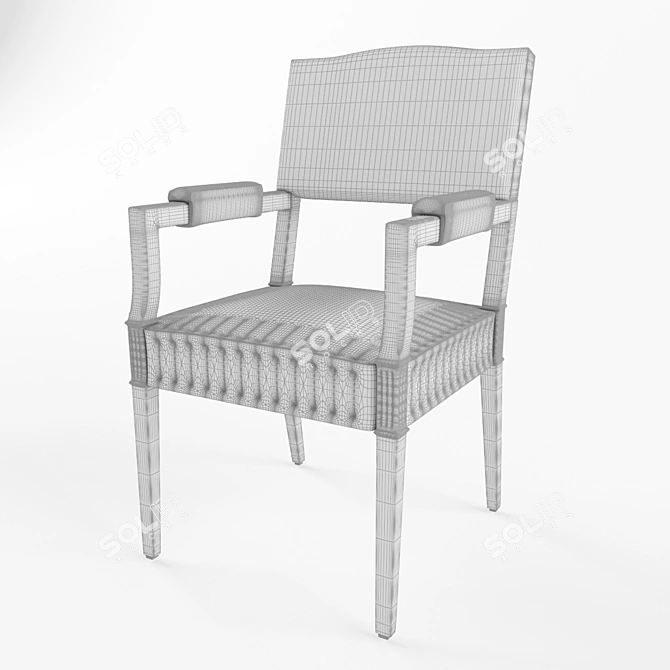 Brampton Armchair: Stylish Dining Chair by Dmitriy & Co. 3D model image 2