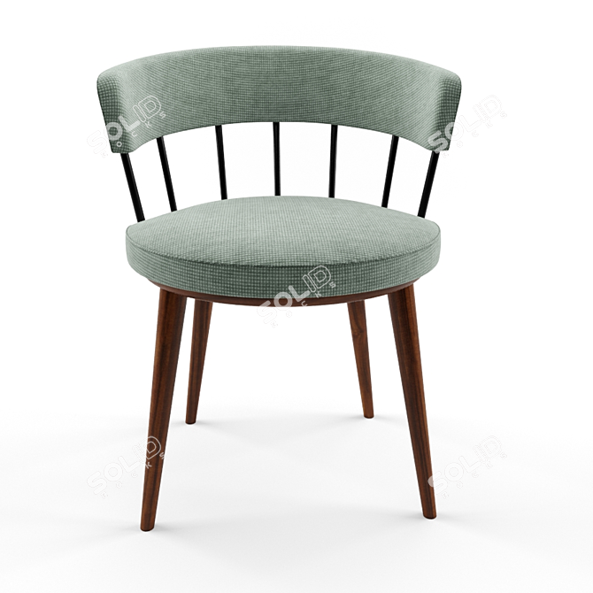 Meru Chair: Compact and Stylish Seating 3D model image 2