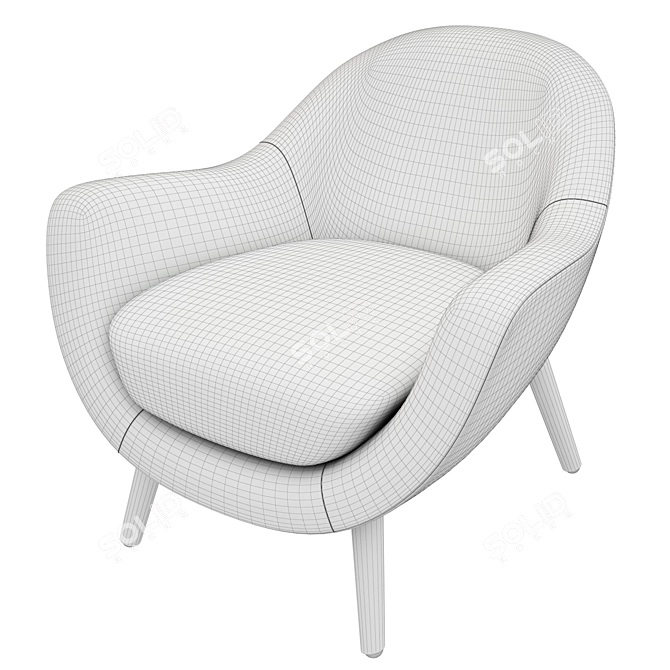 Elegant Queen: Poliform Armchair 3D model image 3