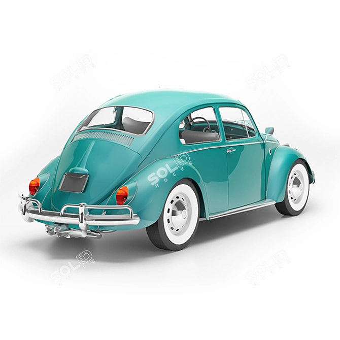 Vintage 1963 Volkswagen Sedan 3D model image 2