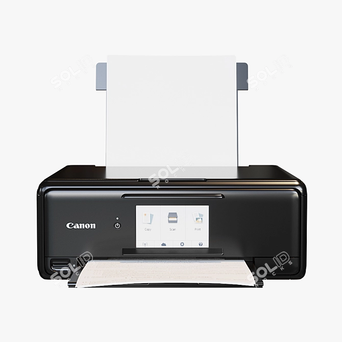 Sleek Canon TS8150 Printer 3D model image 2