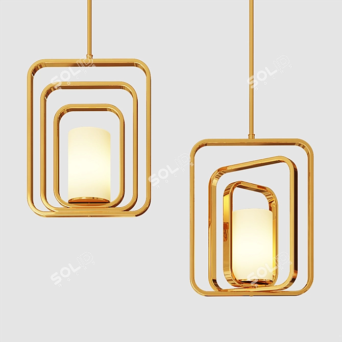 Illuminating Elegance: Livewin LED Pendant Lights 3D model image 1