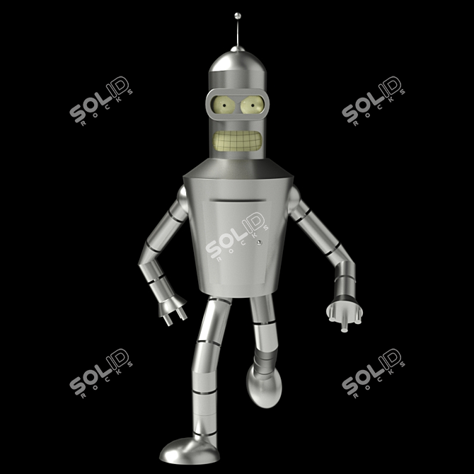 Classic Smiling Bender 3D model image 1