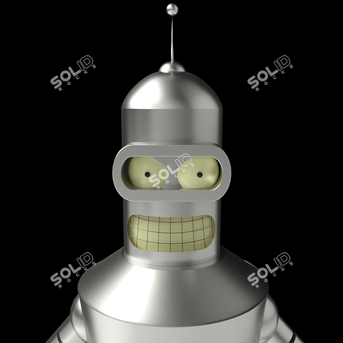 Classic Smiling Bender 3D model image 3