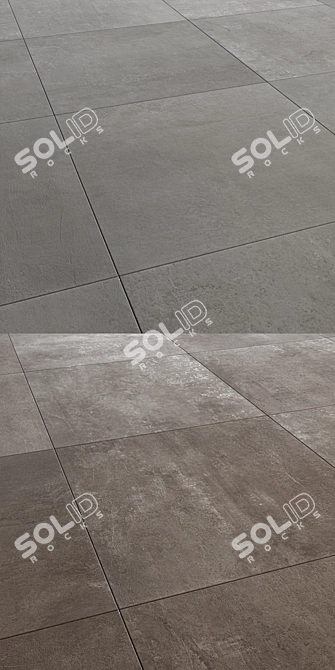 Bronze & Grey Creation: Stunning Tile Sets 3D model image 2