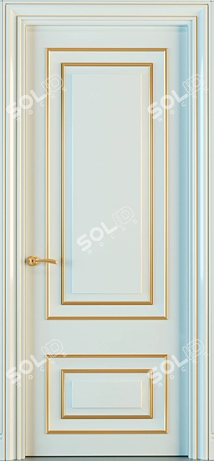 GRAND GR03 Bianco: Union Porte Door 3D model image 2