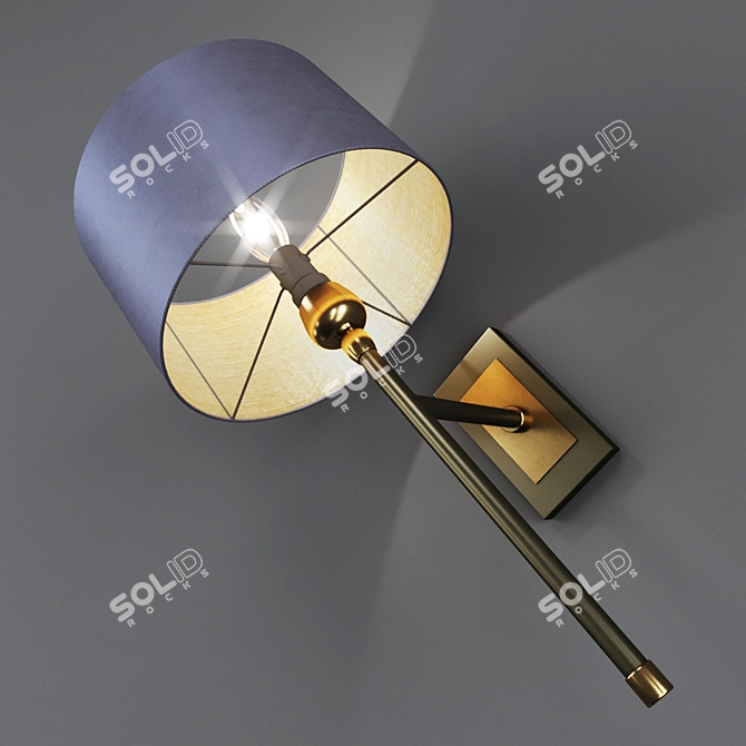 Elegant Casablanca Wall Sconce 3D model image 1