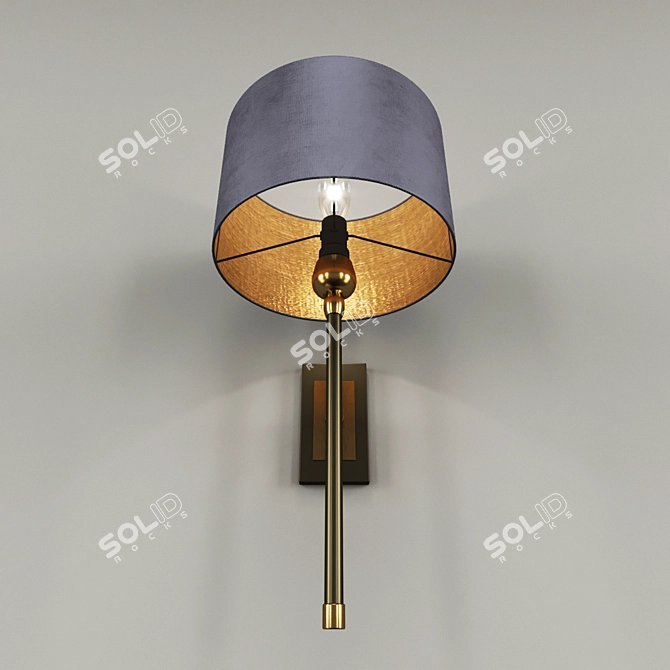 Elegant Casablanca Wall Sconce 3D model image 2