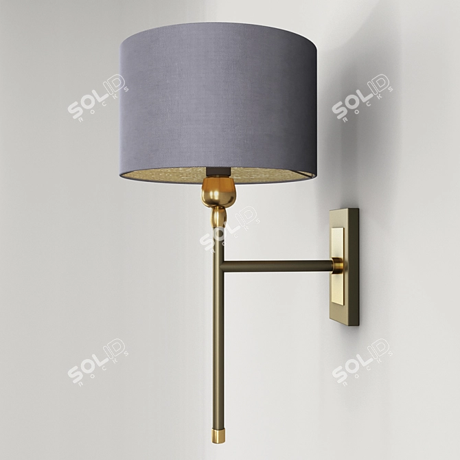 Elegant Casablanca Wall Sconce 3D model image 3