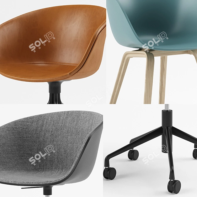 Versatile and Comfortable Chair 3D model image 3
