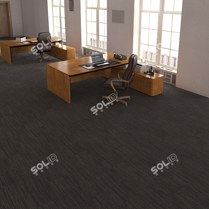 Soft-Blend Carpet Tiles 3D model image 3