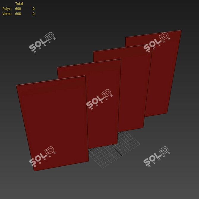 Premium Stone Slab Set 3D model image 2