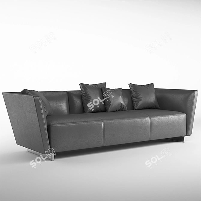 Luxury Seymour Lounge Sofa 3D model image 1