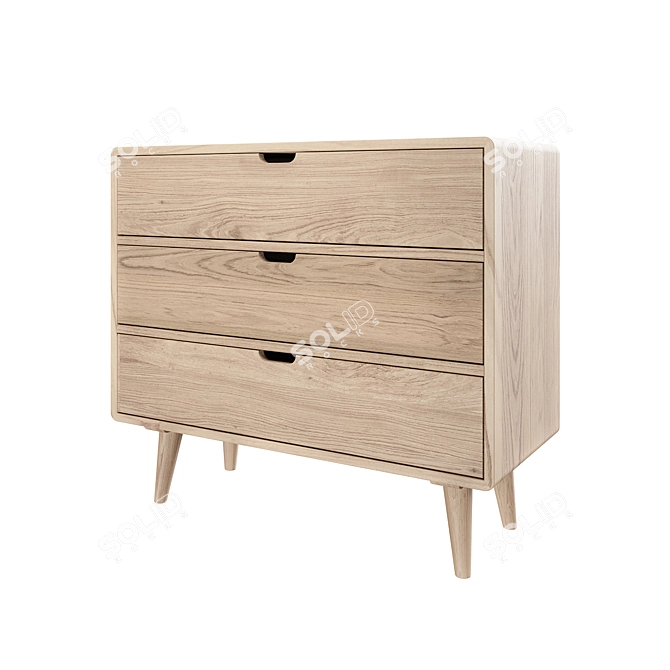 Modern Style Chest of Drawers 3D model image 1