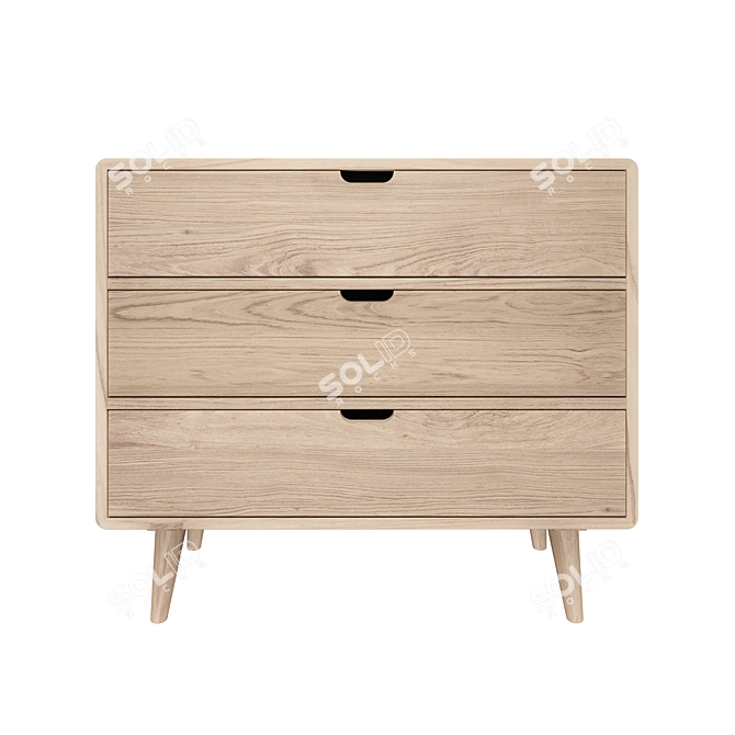 Modern Style Chest of Drawers 3D model image 2