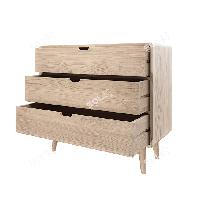 Modern Style Chest of Drawers 3D model image 3