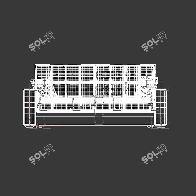 Convertible Sofa Atlanta 066 | Euro Sleeper | 160x200 Bed 3D model image 3