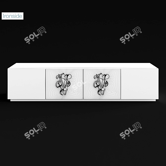 IPE CAVALLI Ironside TV Cabinet 3D model image 3