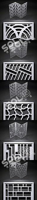 Geometric Decor Panels Set 3D model image 3