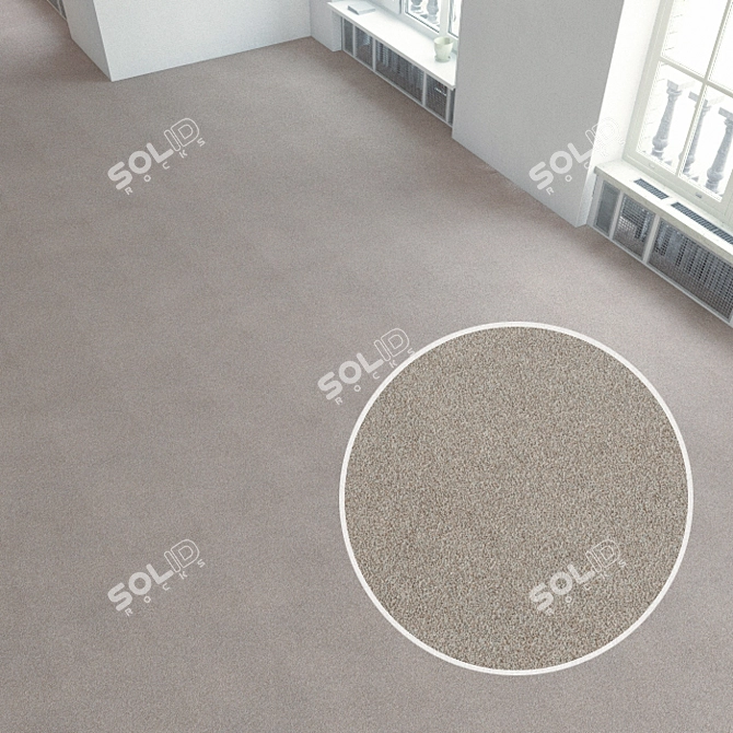 Title: Seamless Carpet Tiles 3D model image 1