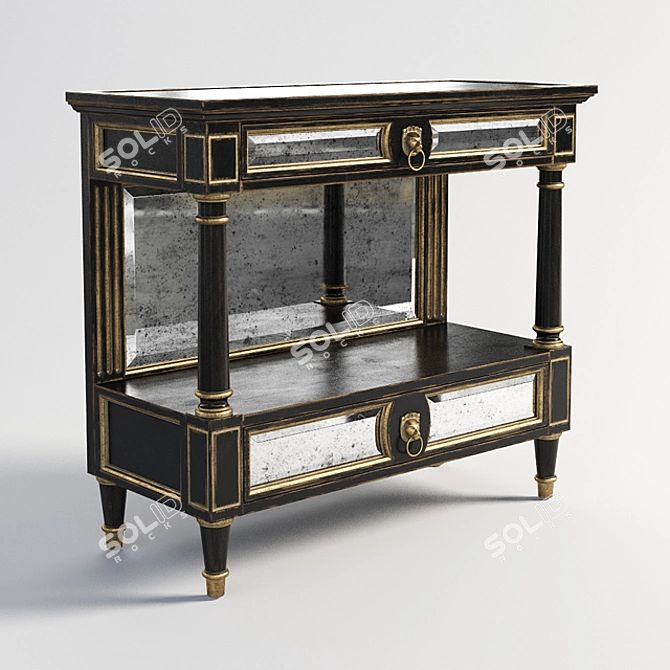 Blake Small Console - Elegant and Compact Furniture 3D model image 1