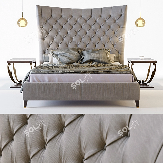 Luxury Tosca Sofa Bed - 210x247x182cm 3D model image 1