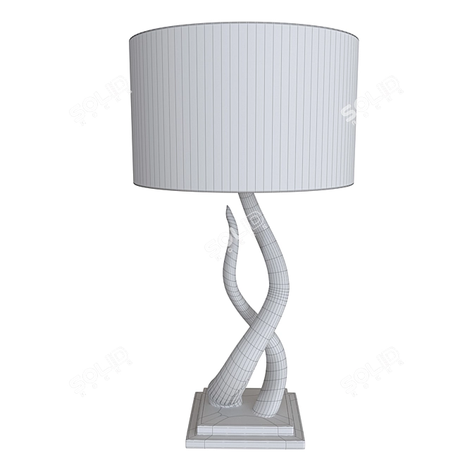 Spiraling Horns Source Table Lamp 3D model image 2