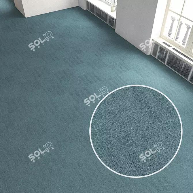 Title: High-Resolution Carpet Tiles 3D model image 1