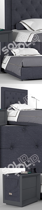 Stylish Halley Bed for Teens 3D model image 3