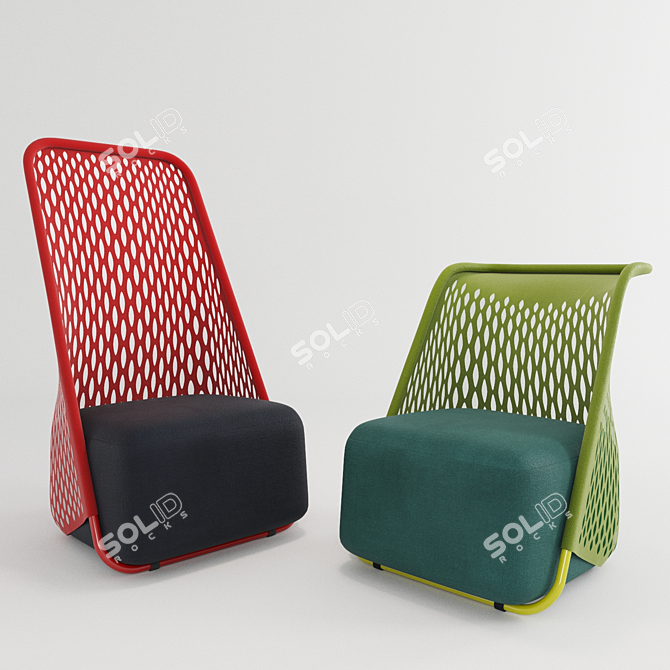 Moroso Cradle: Contemporary Italian Design 3D model image 1