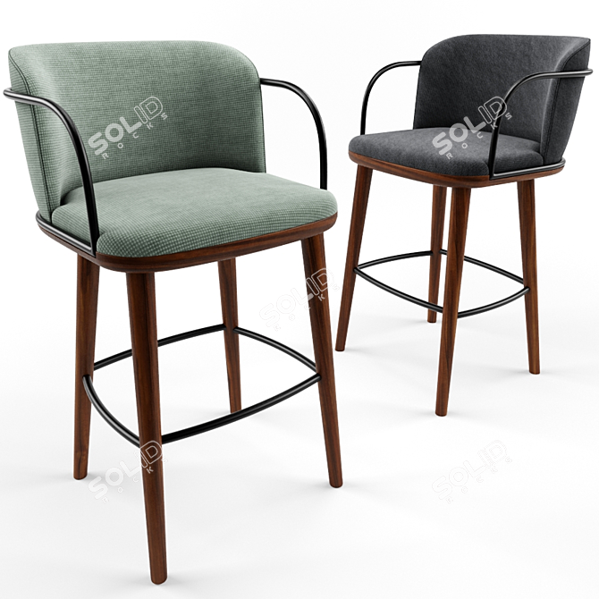 Custom-Made Arven V Bar Stool 3D model image 1