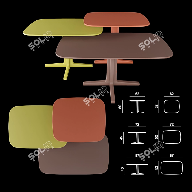 Luis Collection: Versatile and Stylish Tables 3D model image 1