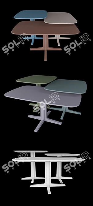 Luis Collection: Versatile and Stylish Tables 3D model image 2