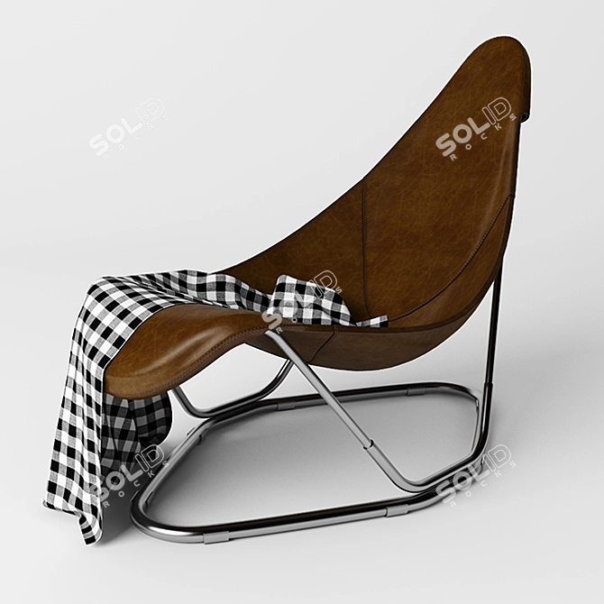 Luxury Leather Armchair 3D model image 1