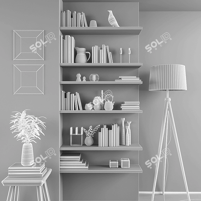 Artful Home Decor Set 3D model image 3