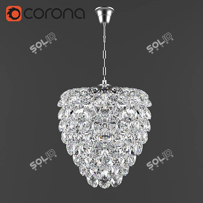 Modern Loft Chandelier 9260 3D model image 1