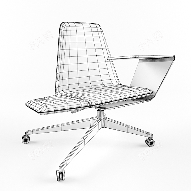 Collaborative Lounge Chair: Haworth Harbor 3D model image 2