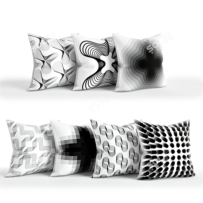 Karim Rashid Designer Pillows 3D model image 1