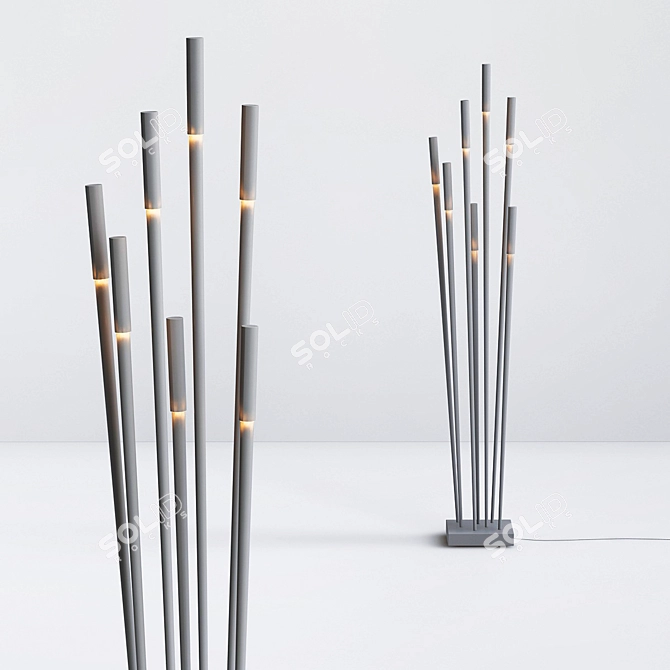 Elegant GIUNCO Floor Lamp 3D model image 1